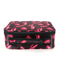 Nouveauté Trousse de maquillage avec séparateurs réglables, organisateur, trousse de voyage, sac à cosmétiques pour artistes