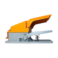 Interrupteur au pied à double pédale à réinitialisation automatique avec levier d'arrêt d'urgence, pédale antidérapante en alliage d'aluminium 380V 5A 50HZ/60HZ