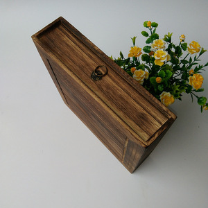 Wooden Tea <b>Cake</b> <b>Box</b> 26cm Square Handmade Single Layer Storage <b>Gift</b> Packaging - Product Image 4