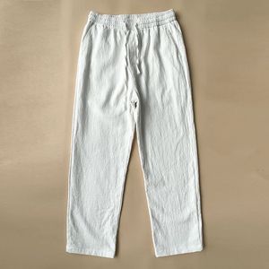 <span class=keywords><strong>Pantaloni</strong></span> Casual da <span class=keywords><strong>Uomo</strong></span> in <span class=keywords><strong>Lino</strong></span> di Alta Qualità, Leggeri e Traspiranti, Nuovo Stile Cinese, Cotone-<span class=keywords><strong>Lino</strong></span>, Bianchi, Vestibilità Ampia, Primavera-Autunno - Product Image 4