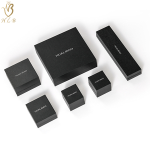 Factory Wholesale Luxury Jewelry <strong>Boxes</strong> <strong>Cheap</strong> Ring Box Black Jewellery Packaging <strong>Boxes</strong> for Small Business - Product Image 3
