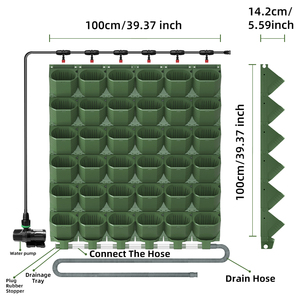 Forest Box Patent Living Wall Sistema de jardín vertical Sistema de cultivo hidropónico de circulación automática con bomba sumergible - Product Image 2