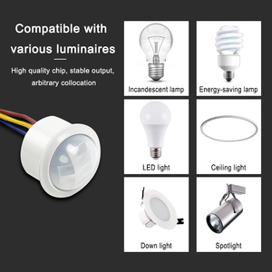 AC220V haute sensibilité 23mm trou taille intégré Mini LED plafonnier Pir détecteur <span class=keywords><strong>de</strong></span> <span class=keywords><strong>mouvement</strong></span> infrarouge capteur automatique <span class=keywords><strong>interrupteur</strong></span> <span class=keywords><strong>de</strong></span> lumière - Product Image 5