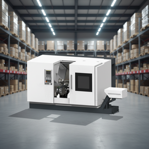 Torno CNC de Cama Inclinada con Doble Husillo y Torretas de Herramientas Motorizadas Dobles con Ejes Y Ortogonales, Torno CNC Pequeño - Product Image 1