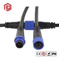 M15 Wasserdichter 4-Poliger Luftfahrtstecker IP68 Stromverbindungskabel Elektrofahrzeug-Steckverbinder LED-Licht Industriell