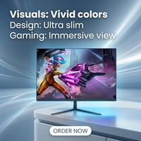 Monitor LED sin Marco de 22, 24, 27 y 32 Pulgadas, Monitores para Juegos de 1K 1080P, 75Hz, 100Hz, 144Hz, 165Hz, Pantalla Plana LCD para PC, Panel IPS