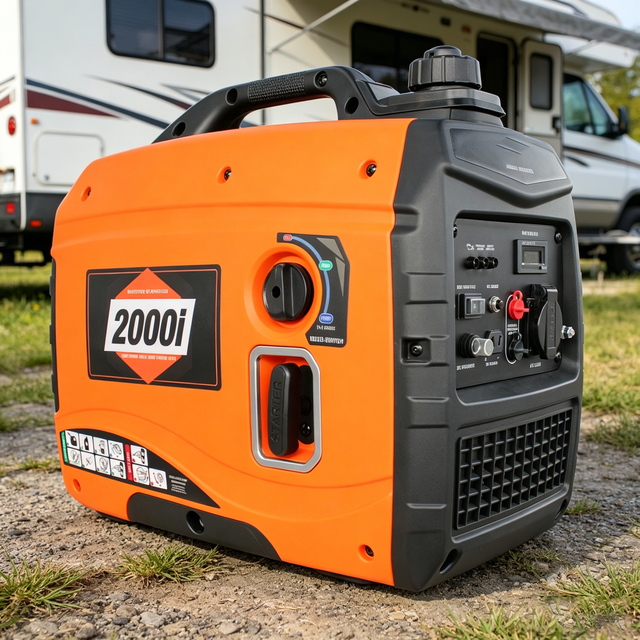 2KW 120V/240V 60Hz Auto Portable 4-Stroke Inverter Generator Super Quiet Eco-Friendly Home Backup Emergency Camping EPA