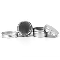 Boîtes en aluminium rondes miniatures de 8 ml, pots métalliques vides pour baume à lèvres, onguent, cosmétiques, emballages quotidiens