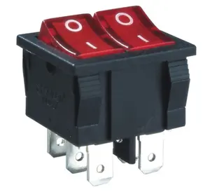 6A 250V T100 On off on STDP Rocker Switch With Lamp