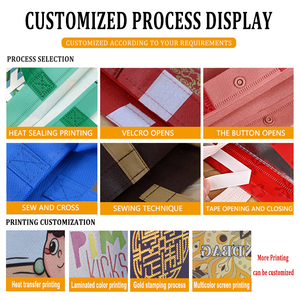 Bán buôn tùy chỉnh tái chế sinh thái thân thiện tái sử dụng vải hàng tạp hóa siêu thị mua sắm Tote Túi giá rẻ giá PP không dệt túi vải - Product Image 6