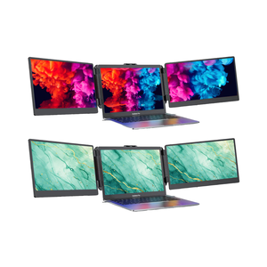 2025 Nieuwe Draagbare Gaming <span class=keywords><strong>Monitor</strong></span> 14 Inch IPS Draagbaar LCD Scherm Tri-Screen met Uitgebreid Scherm voor Laptop Type-C Aansluiting - Product Image 2