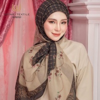Dernière Mode Personnalisée Ethnique Dubaï Couverture de Prière Tudung Bawal Voile de Coton Bébé Femme Malaisienne Hijab Musulman Foulards Châles