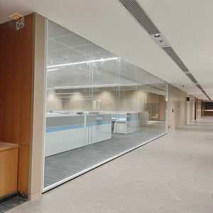 Partición <span class=keywords><strong>de</strong></span> oficina <span class=keywords><strong>de</strong></span> <span class=keywords><strong>vidrio</strong></span> sin marco Habitación <span class=keywords><strong>de</strong></span> vista completa <span class=keywords><strong>en</strong></span> espacio divisorio Diseño insonorizado para cubículo <span class=keywords><strong>y</strong></span> divisor <span class=keywords><strong>de</strong></span> habitación - Product Image 3