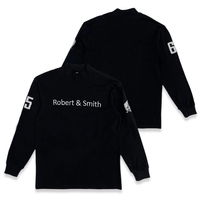 Sweat-shirt noir personnalisé en velours côtelé pour l'hiver, avec fermeture éclair quart de tour et motif de lettres brodé