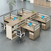 Nuevo Escritorio Extensible Moderno de Madera, Mueble de Oficina Modular Convertible, Escritorio Acústico Insonorizado para Uso en Oficina