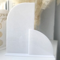 Plaques acryliques personnalisées doubles vierges avec supports, pour menus, pour loisirs créatifs, panneaux de table de mariage vierges, panneaux de mariage DIY