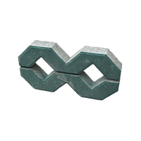 Blocs de pavage poreux en béton emboîtables de qualité supérieure pour plantation d'herbe, technique de cuisson à la vapeur, design traditionnel, garantie 1 an