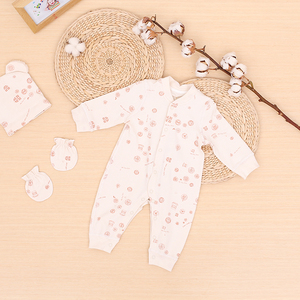 Mono de punto 100% de algodón personalizado para bebés, monos informales de otoño con cierre de botón a presión, ropa de bebé ODM - Product Image 2