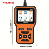 Nueva herramienta de diagnóstico automático del escáner V500 OBD2 con 1 año de garantía para verificar los códigos de falla del motor y el Analizador del motor para automóviles