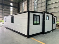 Maison préfabriquée extensible de 40 pieds, 3 chambres, en acier et bois, plans de maison pliante, hôtel en plein air, installation rapide, entrepôt, emballage plat