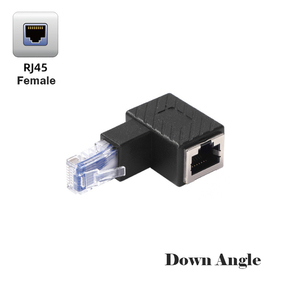 Adaptateur de câble réseau RJ45 mâle-mâle coudé VGA, angle de 90 degrés, en ABS argenté, neuf, protection OTP sortie AC - Product Image 5