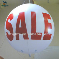 6.5ft ballons gonflables promotionnels prix usine ballon gonflable d'hélium en PVC avec impression de lettres