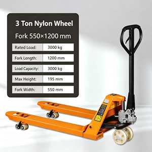 Hand Pallet Truck 5500 Lbs, Manual Hydraulic Pallet Jack with Steel Frame, PU Wheels, 3 in 1 Lever, Workshop, Garage for Garage - Product Image 2
