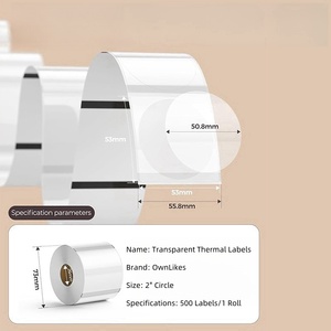 Etiqueta de Papel Térmico Transparente Personalizada, Rollo de Etiquetas Autoadhesivas para Embalaje de Productos, Envío e Identificación de Marca - Product Image 6