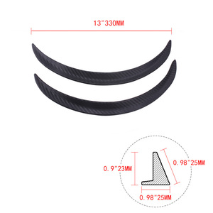 Fender Flare Carbon Fiber Look Rubber <b>Trim</b> 25 33 40 72 Cm Matte Finish <b>Wheel</b> Protection For Car Body Kits - Product Image 4
