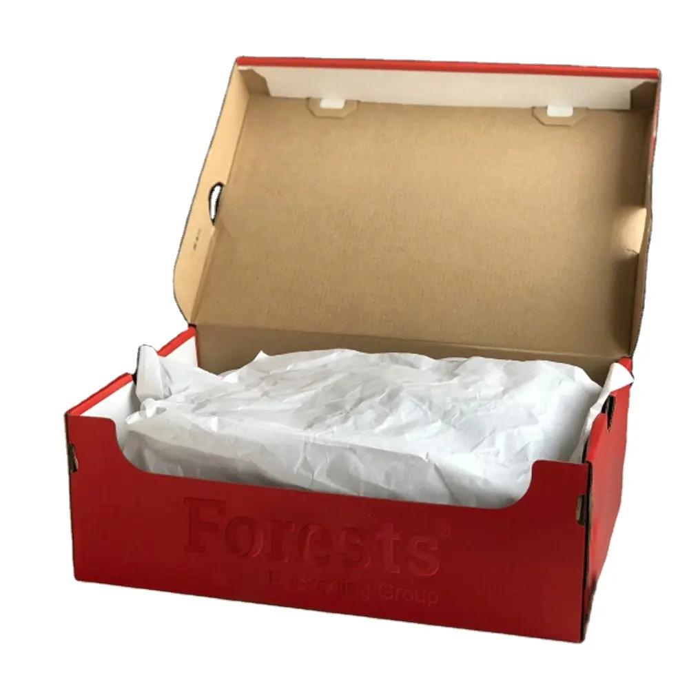 Kotak hadiah Pizza hitam grosir kotak kemasan sepatu kertas bergelombang pembungkus Mailer/kecantikan/perawatan kulit Eco