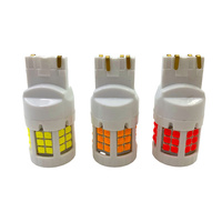 Ampoule LED 12V 24V 7440 7443 pour clignotant, marche arrière, feu stop, feu de stationnement 1156 1157 3156 3157 pour voiture