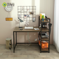 Table de travail convertible moderne, bureau avec structure métallique, garantie 10 ans pour usage commercial