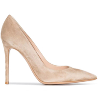 Vente en gros de chaussures à talons hauts élégantes et de haute qualité pour femmes, à bout pointu, en daim, talons fins