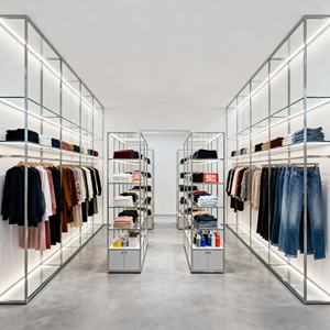 Armoire <span class=keywords><strong>de</strong></span> présentation <span class=keywords><strong>de</strong></span> vêtements en bois MDF, présentoir <span class=keywords><strong>de</strong></span> magasin <span class=keywords><strong>de</strong></span> détail, présentoir <span class=keywords><strong>de</strong></span> magasin <span class=keywords><strong>de</strong></span> vêtements, étagère <span class=keywords><strong>de</strong></span> présentation <span class=keywords><strong>de</strong></span> vêtements - Product Image 6