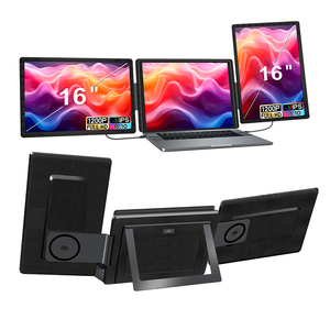 latest product trending 2026 16" laptop dual screen extender plug & play Type-C & HD dual screen monitor for Wins & Macbook - Product Image 1