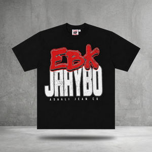 Camiseta EBK Jaaybo X para Hombre, 100% Algodón, Estilo Urbano, Corte Holgado, Manga Corta, con Estampado de Letras - Product Image 4