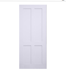4 Panel Primed MDF Interior Door
