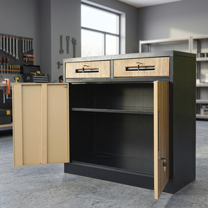Customized <b>Lockable</b> Adjustable Modern Metal Turntable Steel <b>Cabinet</b> for Industrial Heavy-duty File Storage - Product Image 1