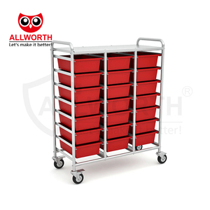 Camión de plataforma de fabricación de fábrica de gran capacidad con carro de mano de paredes laterales de malla de alambre de <span class=keywords><strong>media</strong></span> altura - Product Image 3