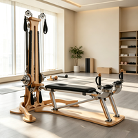 MJD-W42A Équipement de Pilates multifonction professionnel avec tour à poulies, structure en bois, machine de fitness pour rotation corporelle et étirement