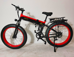Vélo électrique pliable à gros pneus <span class=keywords><strong>Hitway</strong></span> 750W 48V avec batterie au lithium, moteur à moyeu arrière, 7 vitesses, en alliage d'aluminium, 26 pouces pour adultes - Product Image 4