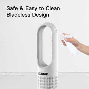 พัดลมตั้งพื้นไร้ใบพัดแบบส่ายได้ ยี่ห้อ Manufacturer Smart Leafless Oscillating Air Cooling Tower Fan รุ่น Silent Bladeless สำหรับห้องนอน - Product Image 2