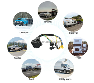 Đa kéo 4 cách phẳng để 7 cách lưỡi Trailer adapter 4-way nữ Trailer dây cắm cho kéo nối với gắn khung - Product Image 3