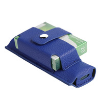 Étui de rangement en cuir PU motif litchi pour protection intégrale 360° IQ One/i Lum I One, étui de protection, organiseur de boîte à cigarettes
