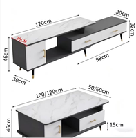 Table basse relevable et extensible avec rangement, style farmhouse moderne, gain de place, multifonction, meuble TV pour petit appartement, salon