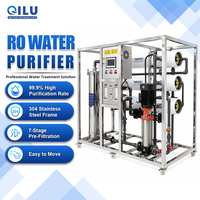 Système de purification d'eau alcaline par osmose inverse 3000 LPH, système de traitement de l'eau en acier inoxydable 304, usine de traitement RO