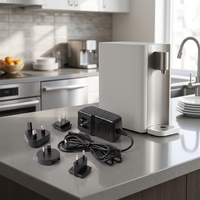 Adaptor Daya AC DC Universal 15W dengan Colokan yang Dapat Diganti 5V 3A UK US AU EU Multi Colokan untuk Pembesar Video 100-240V Grosir