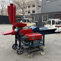 Broyeur à paille diesel, machine à pétrir et à broyer pour le traitement des aliments pour le bétail, les chèvres et les moutons