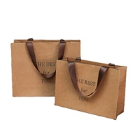 Sacs à main en papier kraft de qualité supérieure avec design rembourré pour l'emballage de cadeaux pour femmes et les boutiques de vêtements - Personnalisables