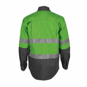 Vêtements de travail haute visibilité OEM avec logo personnalisé Chemise et pantalon respirants uniformes ignifuges avec logo personnalisé - Product Image 6
